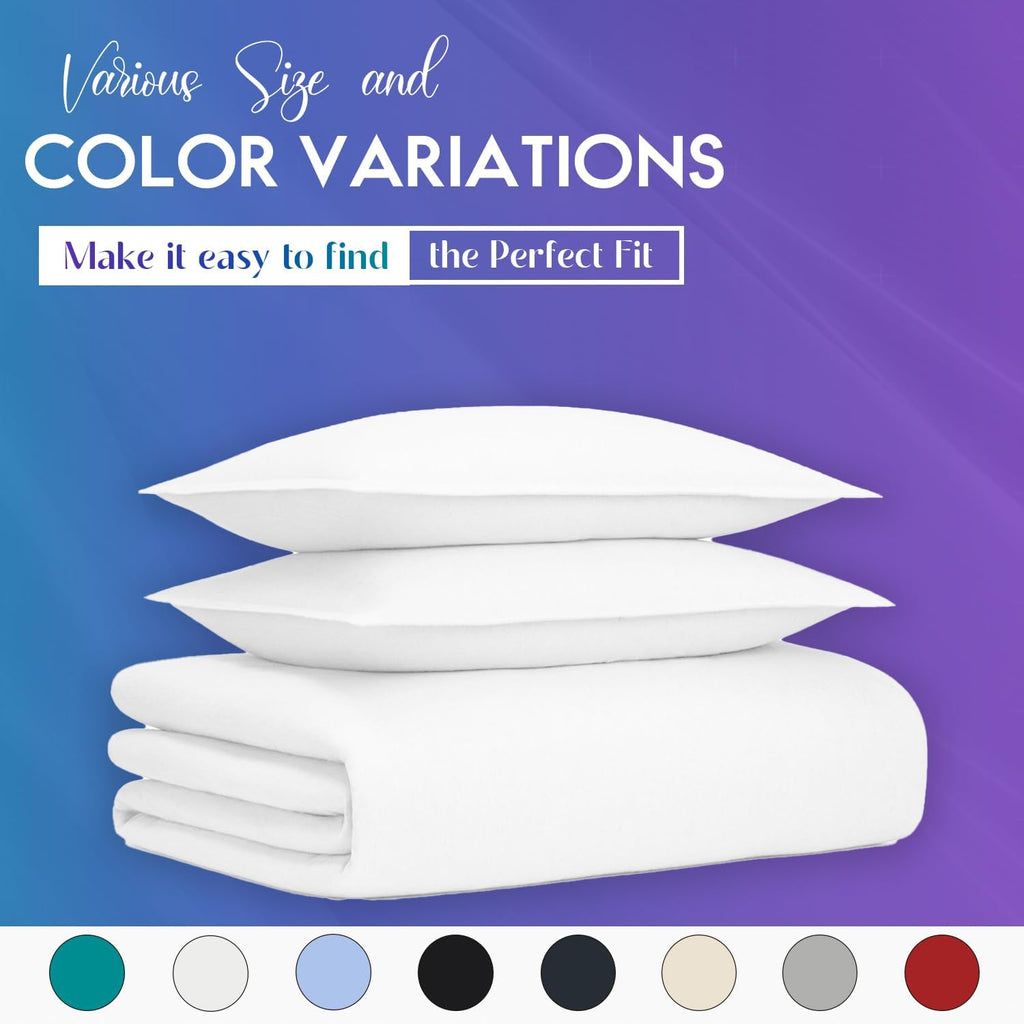 Plain Duvet Cover Set – Brushed Microfibre – image 7