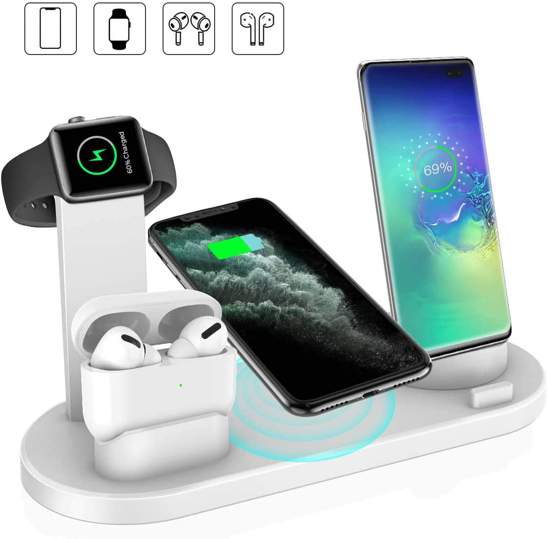 4-in-1 Charging Station for Phone, Watch & Earbuds – image 2