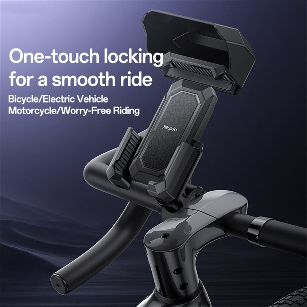YESIDO C331 Bike Phone Holder with Sunshade – image 2
