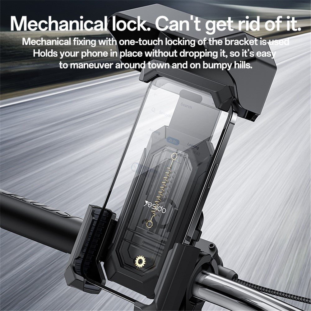YESIDO C331 Bike Phone Holder with Sunshade – image 4