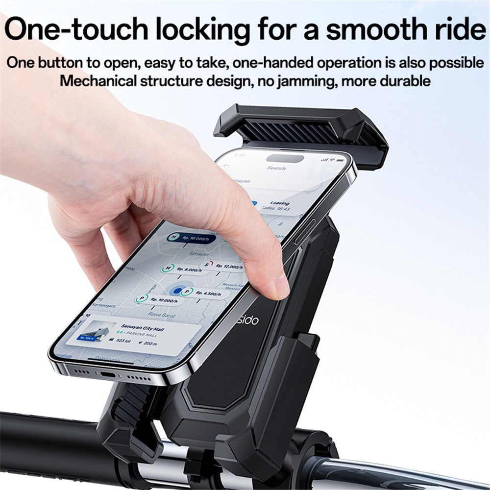 YESIDO C331 Bike Phone Holder with Sunshade – image 5