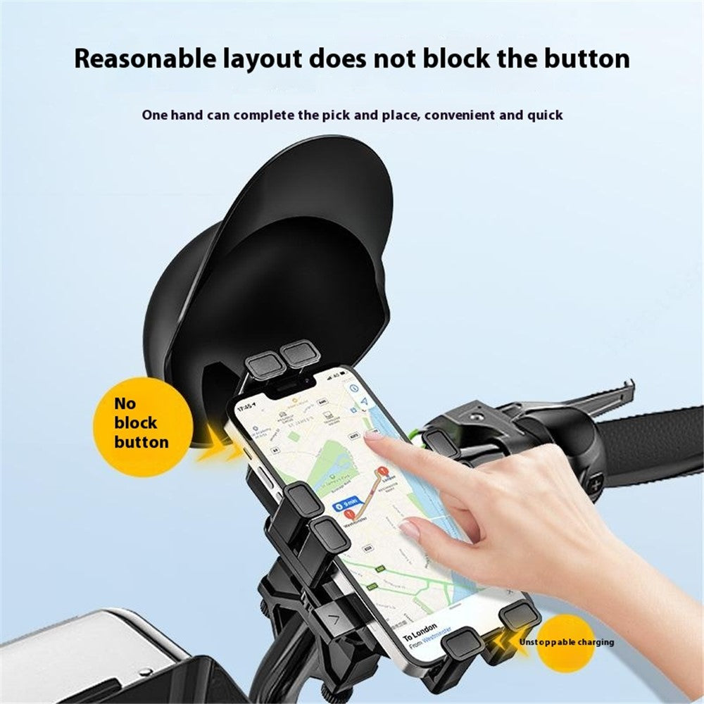 Motorcycle Phone Mount with Helmet-Shaped Sun Visor – image 5