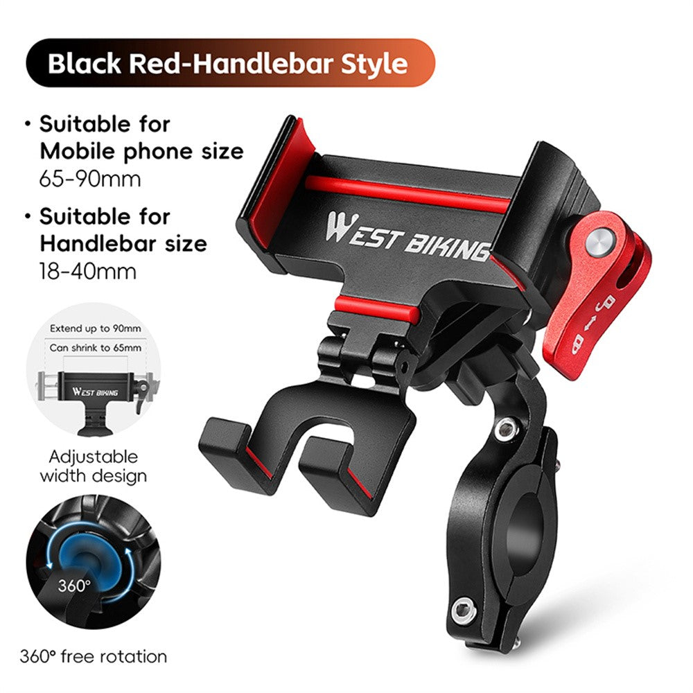 WEST BIKING Aluminium Bike Phone Mount – image 2