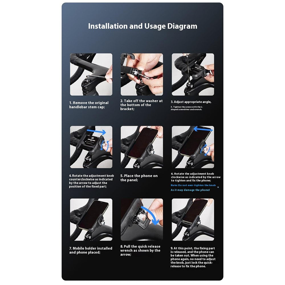 GUB P33 Quick-Release Bike Phone Mount – image 12