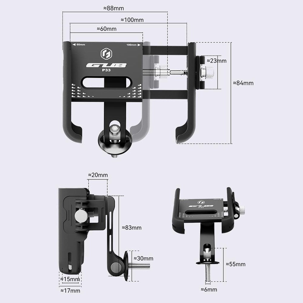 GUB P33 Quick-Release Bike Phone Mount – image 15