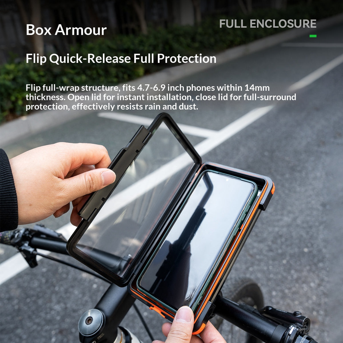 ROCKBROS Water-Resistant Magnetic Bike Phone Mount – image 4