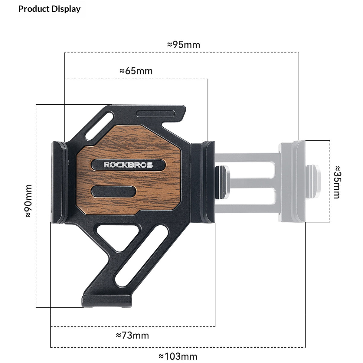 ROCKBROS Aluminum Alloy Bike Phone Mount – image 9