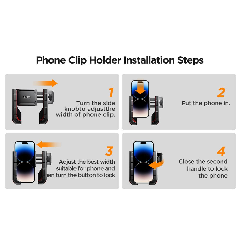 JOYROOM JR-ZS266 Rotating Bike Handlebar Phone Mount – image 7