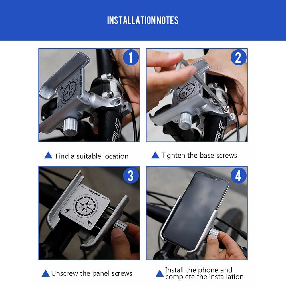 GUB P40 Aluminium Alloy Bike Phone Mount – image 9