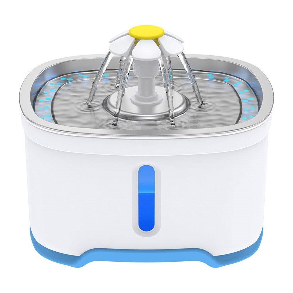 2.5L Stainless Steel Pet Water Fountain – Automatic Cat & Dog Drinker