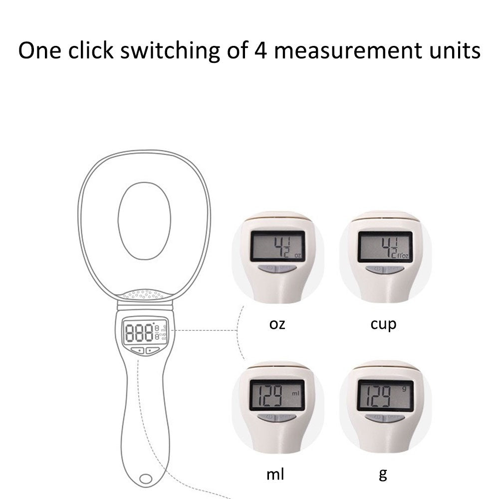 Digital Pet Food Scoop, 800g Weighing Spoon – image 3