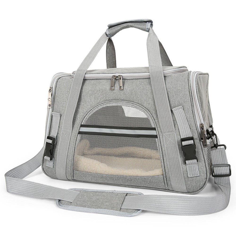 Portable Pet Carrier Shoulder Bag – Breathable Oxford Cloth