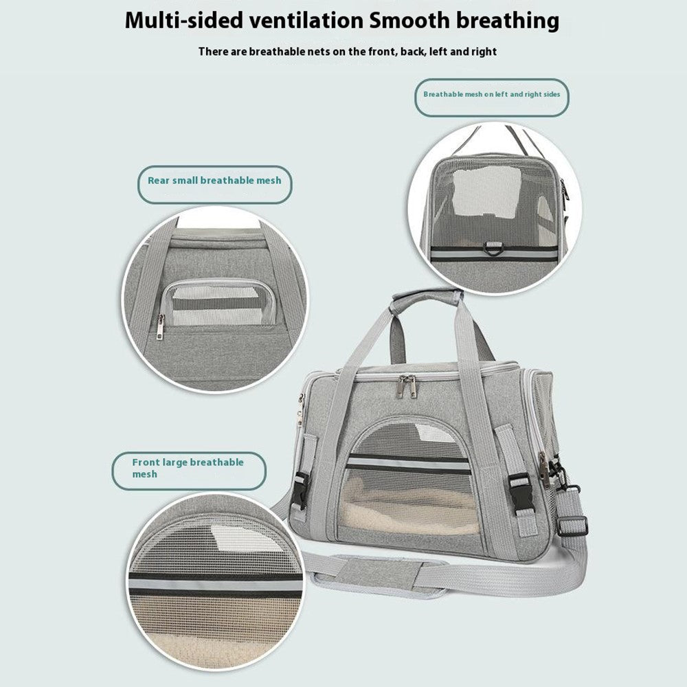 Portable Pet Carrier Shoulder Bag, Breathable – image 5