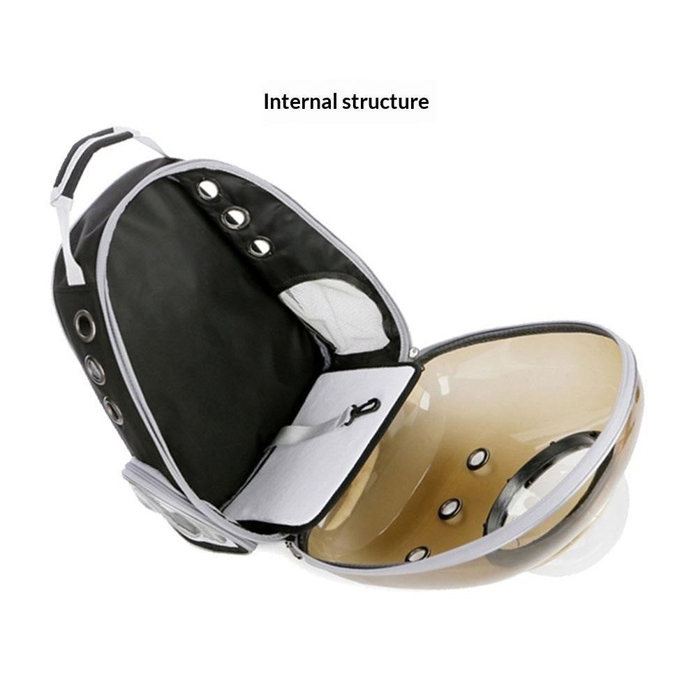 Transparent Cat Carrier Bag, 9 Air Vents – image 3