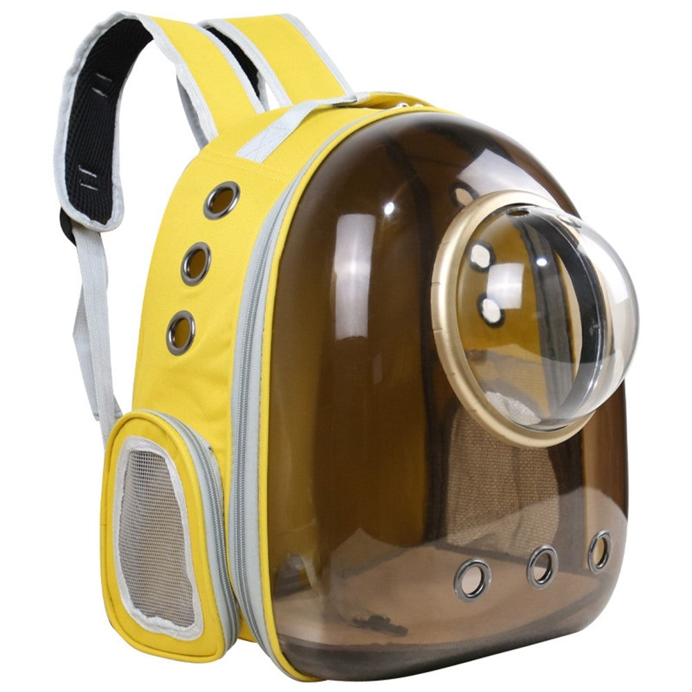 Transparent Cat Carrier Bag – 9 Air Vents, Handle & Shoulder Straps
