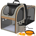 FULED Expandable Pet Carrier Backpack – Mesh Window