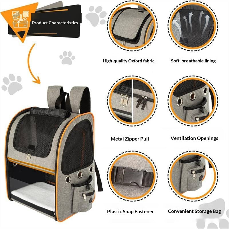 FULED Expandable Pet Carrier Backpack – image 3