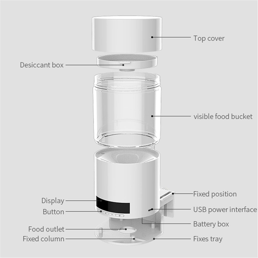 O2 Automatic Fish Feeder, LED Display – image 10
