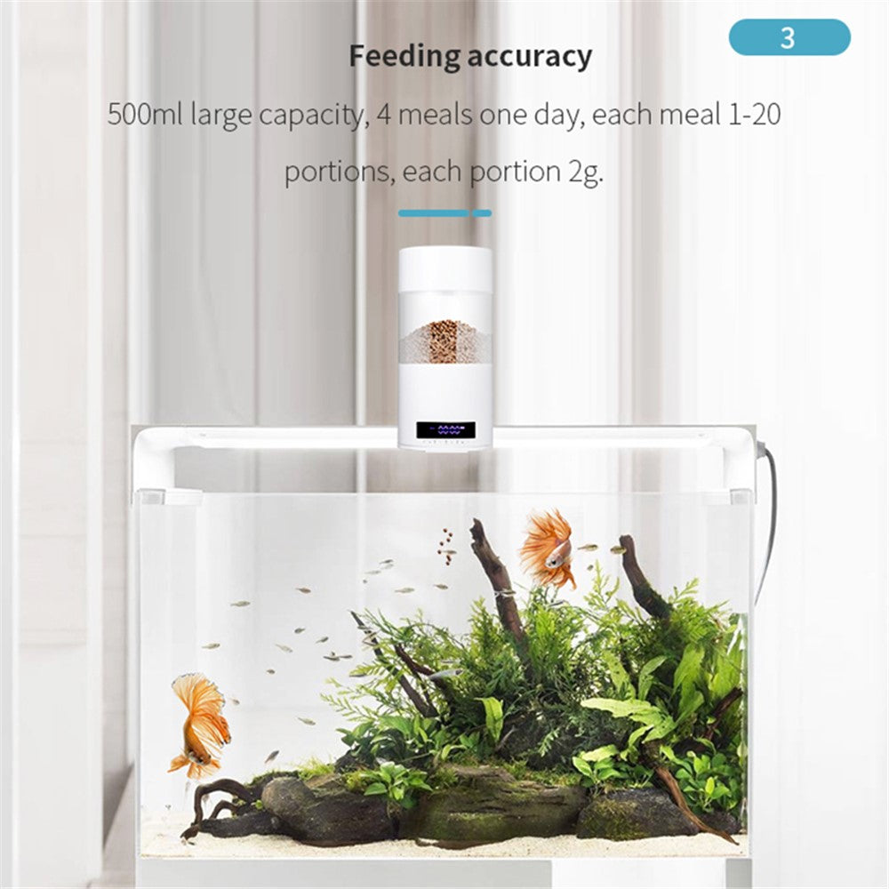 O2 Automatic Fish Feeder, LED Display – image 2