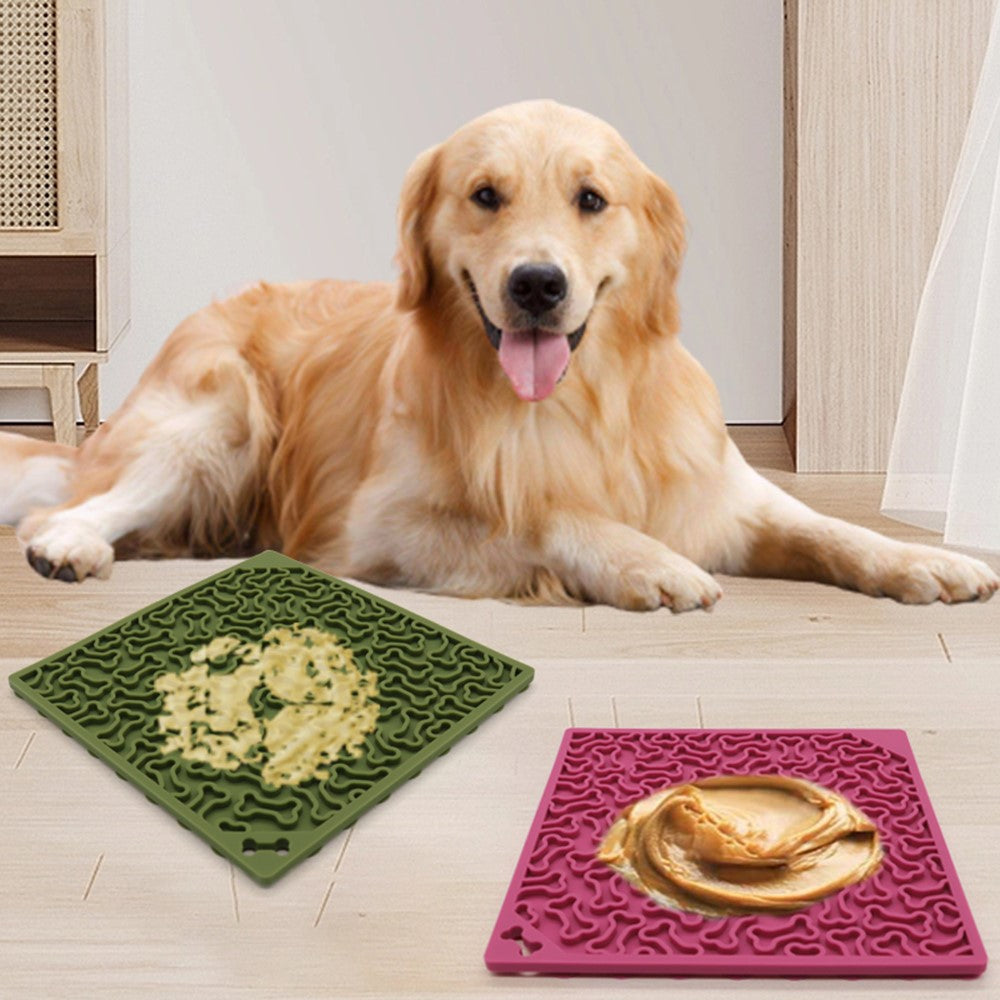 Bone-Shaped Lick Mat Slow Feeder – image 2