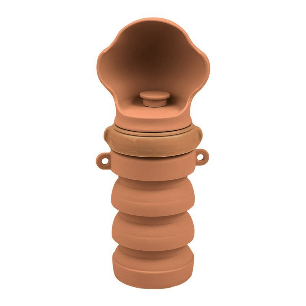 Collapsible Silicone Dog Water Bottle – 400ml Leak-Proof Travel Dispenser, BPA-Free