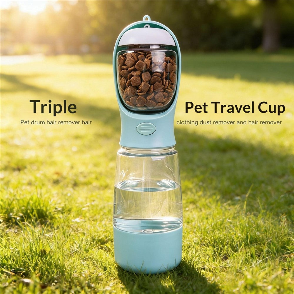 3-in-1 Pet Travel Water Bottle & Food Store – image 3