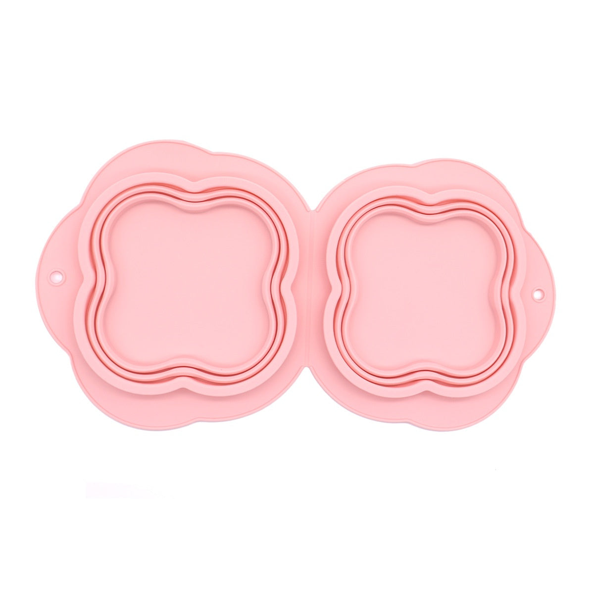 Collapsible Double Pet Bowl, Silicone – image 9