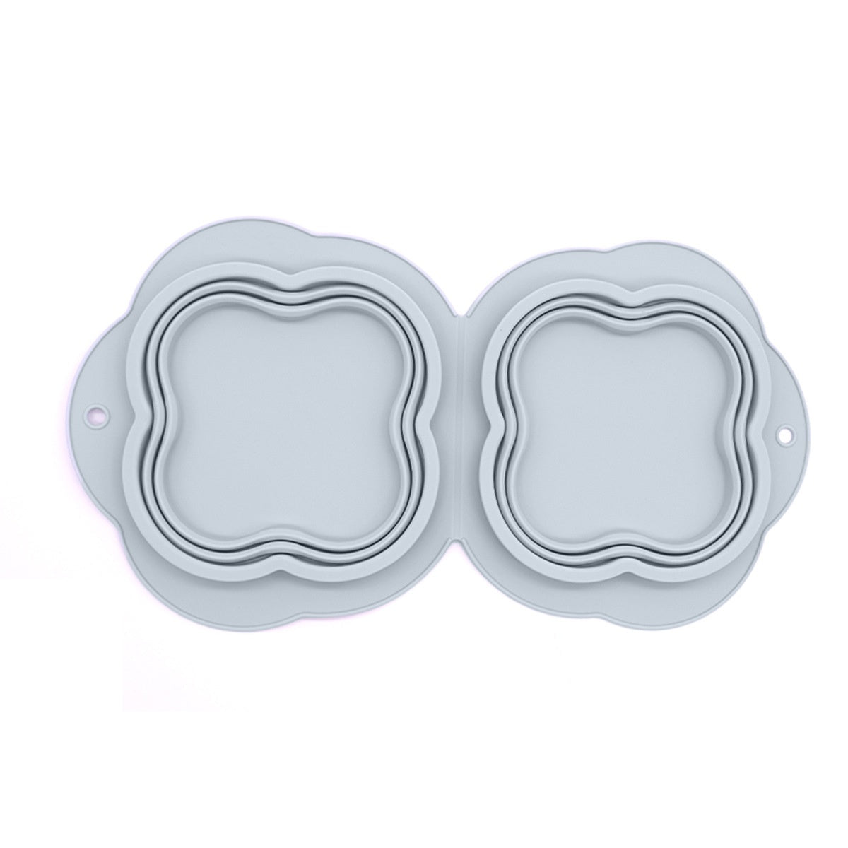 Collapsible Double Pet Bowl, Silicone – image 13