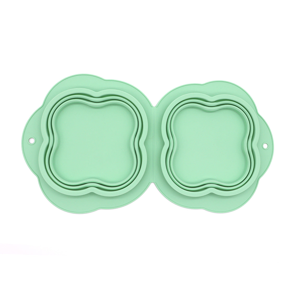 Collapsible Double Pet Bowl, Silicone – image 10