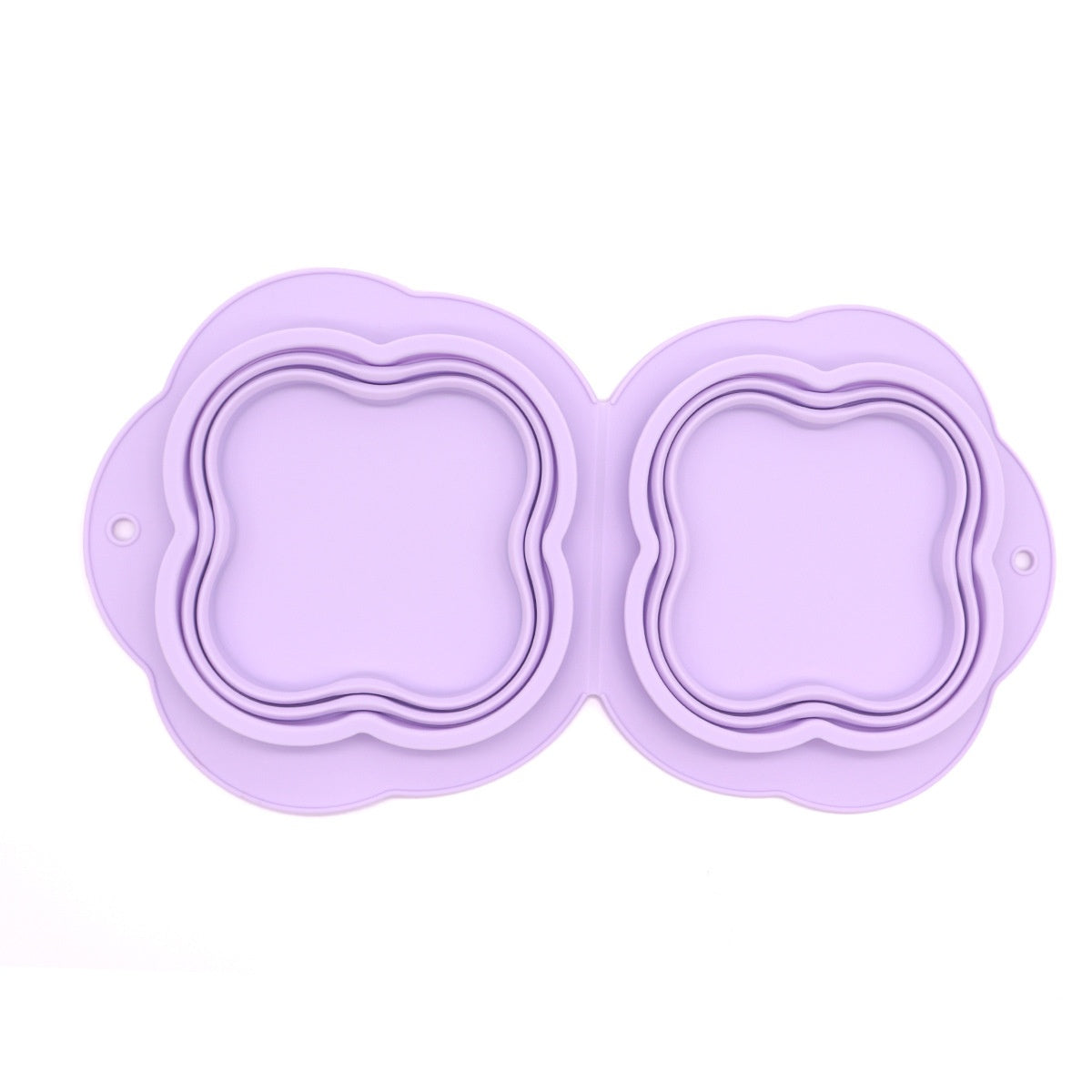 Collapsible Double Pet Bowl, Silicone – image 11