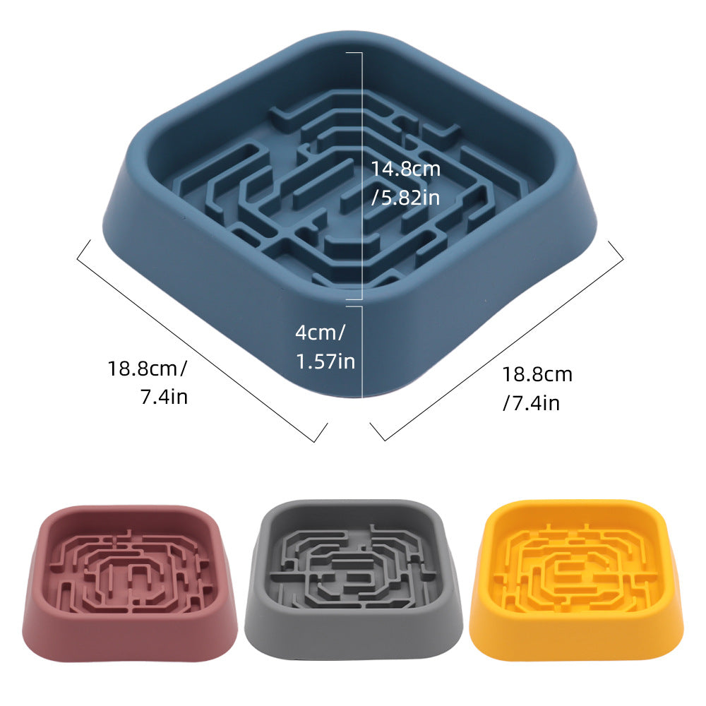 Silicone Slow Feeder Pet Bowl, Suction Cups – image 9