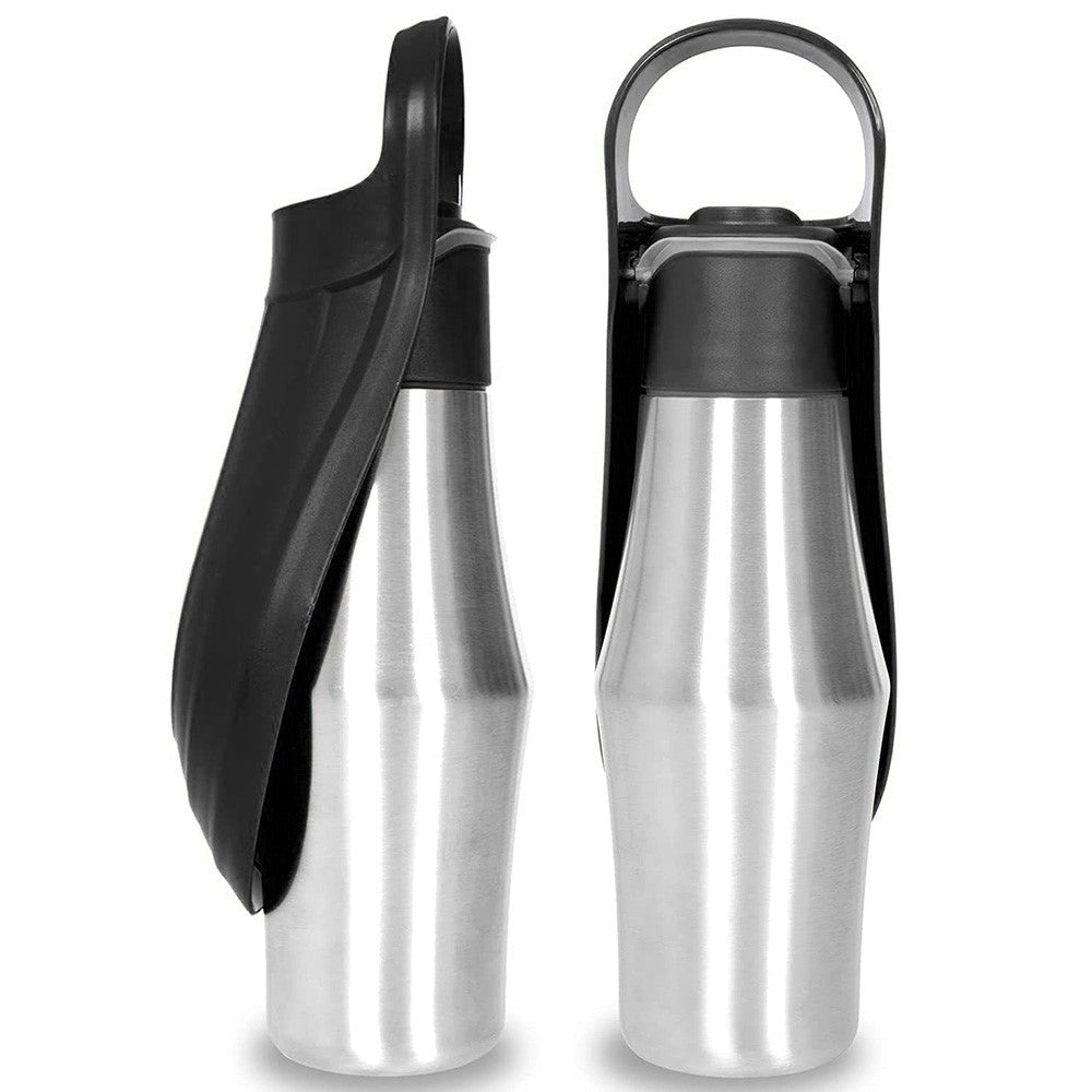 Stainless Steel Dog Travel Water Bottle – Portable Drinking Cup