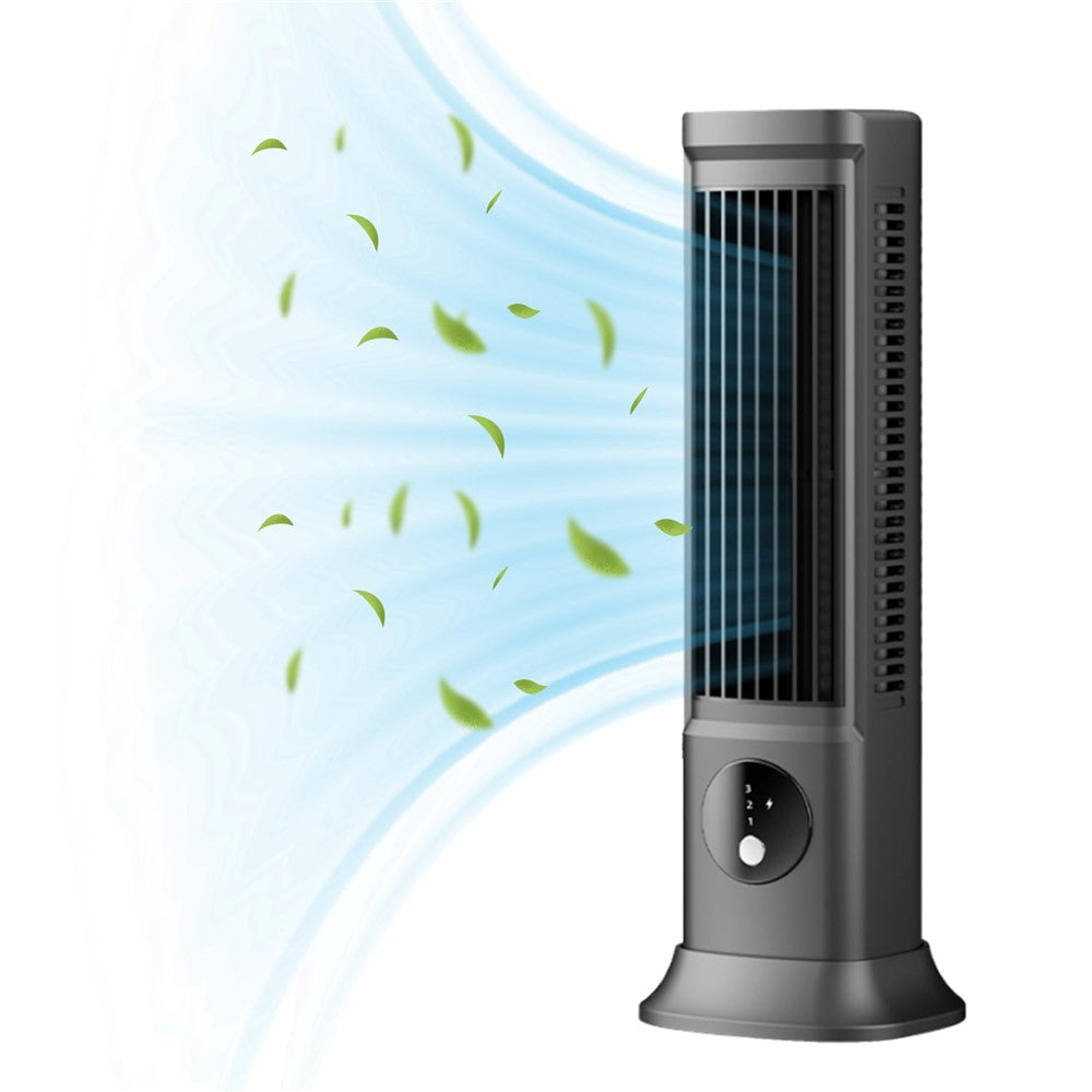 Rechargeable Bladeless Tower Fan – Oscillating, 3 Modes
