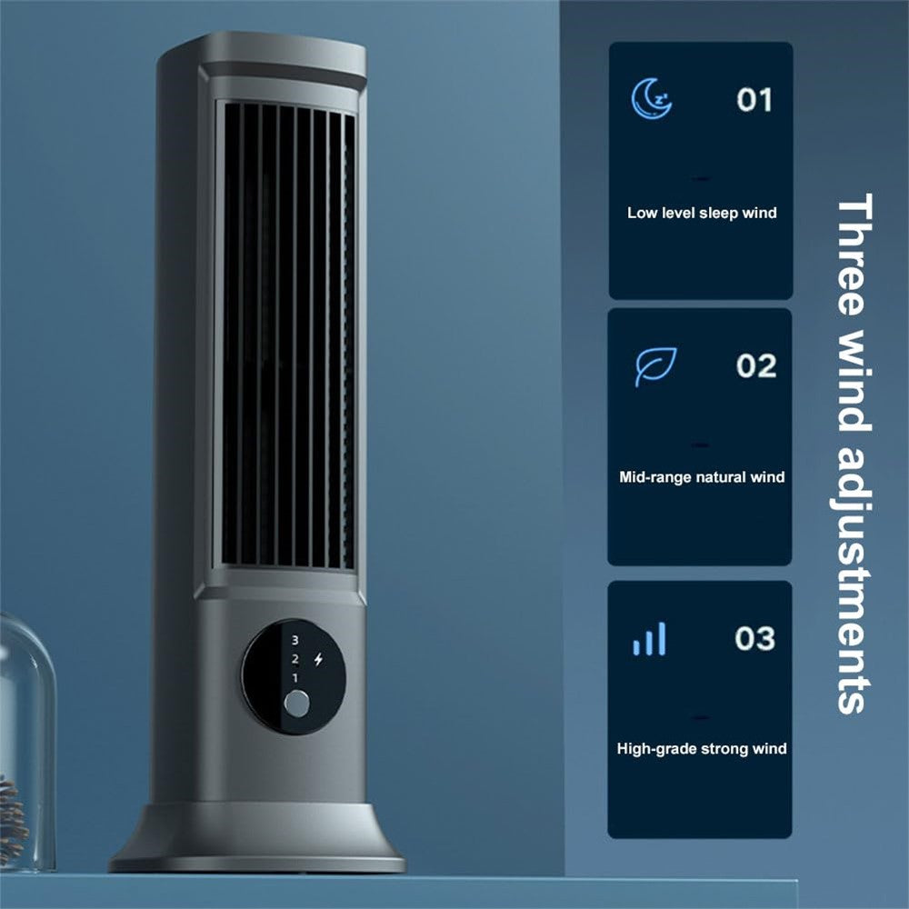 Rechargeable Bladeless Tower Fan – image 4
