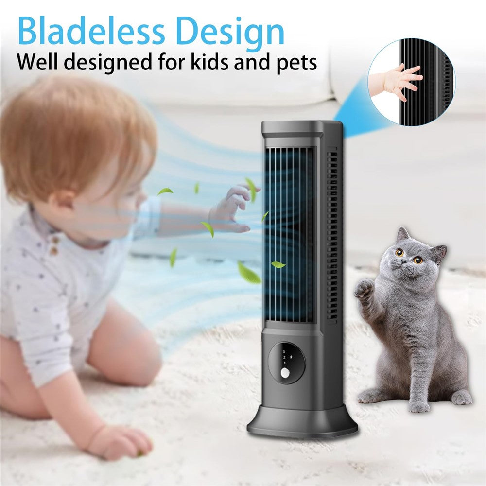 Rechargeable Bladeless Tower Fan – image 8
