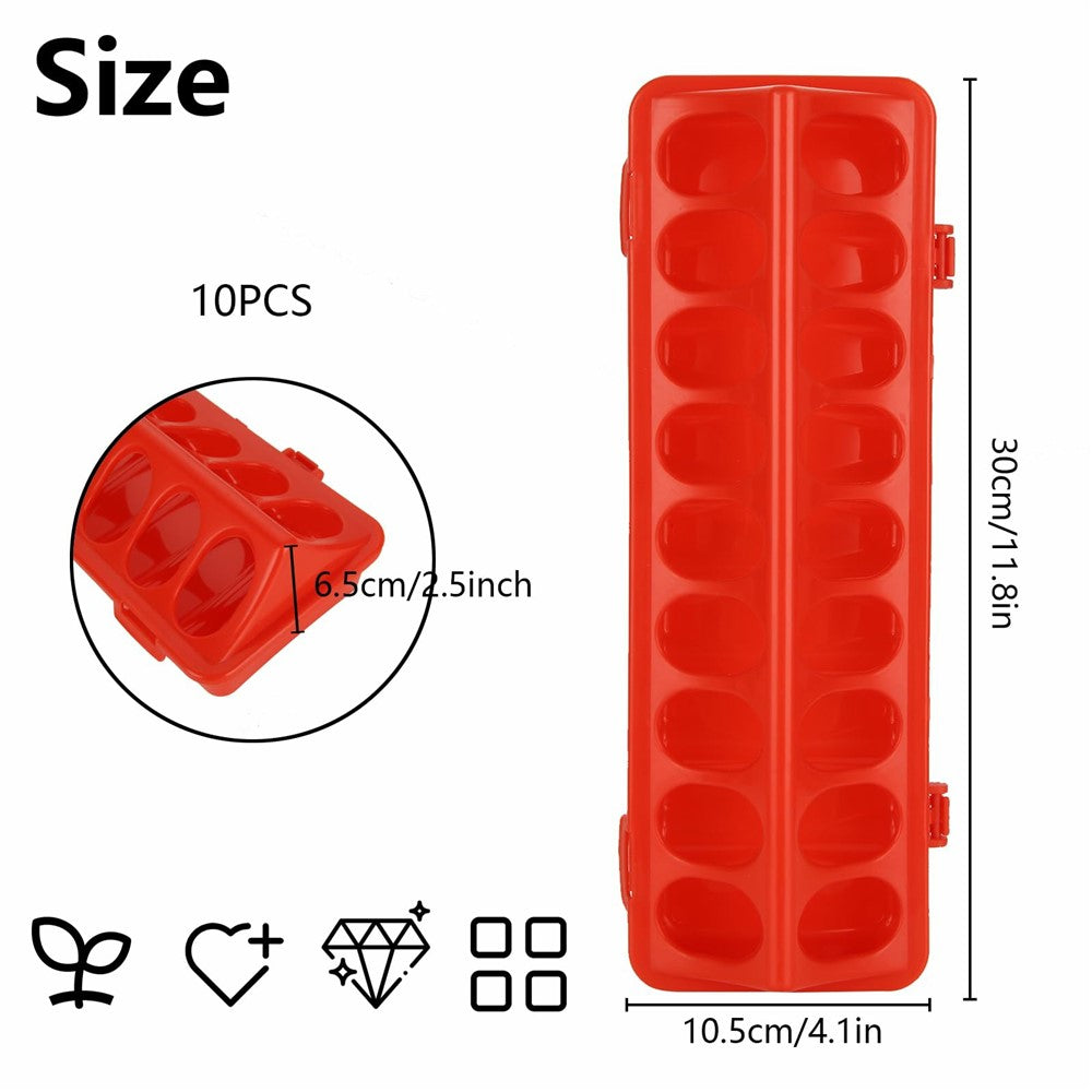 Flip-Top Poultry Feeder Tray, 18 Holes – image 7