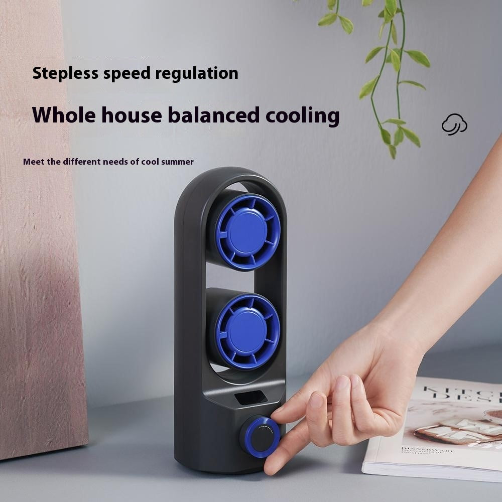 F84 Dual-Head Turbo Desktop Fan – image 3