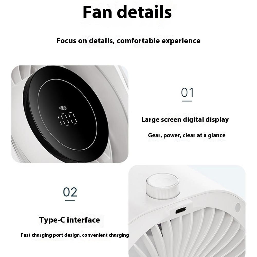 F87 Turbo Desktop Fan with Digital Display – image 12
