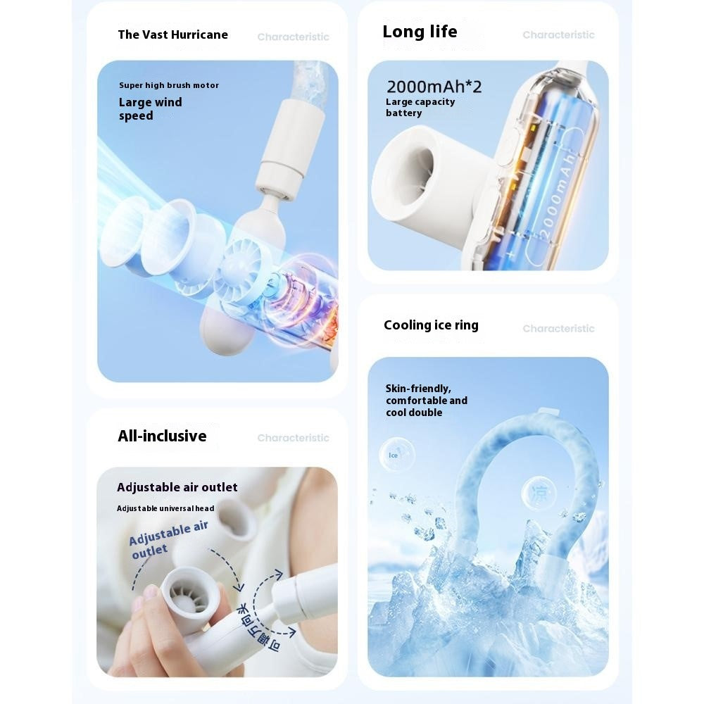 F94 Hands-Free Cooling Neckband Fan – image 8