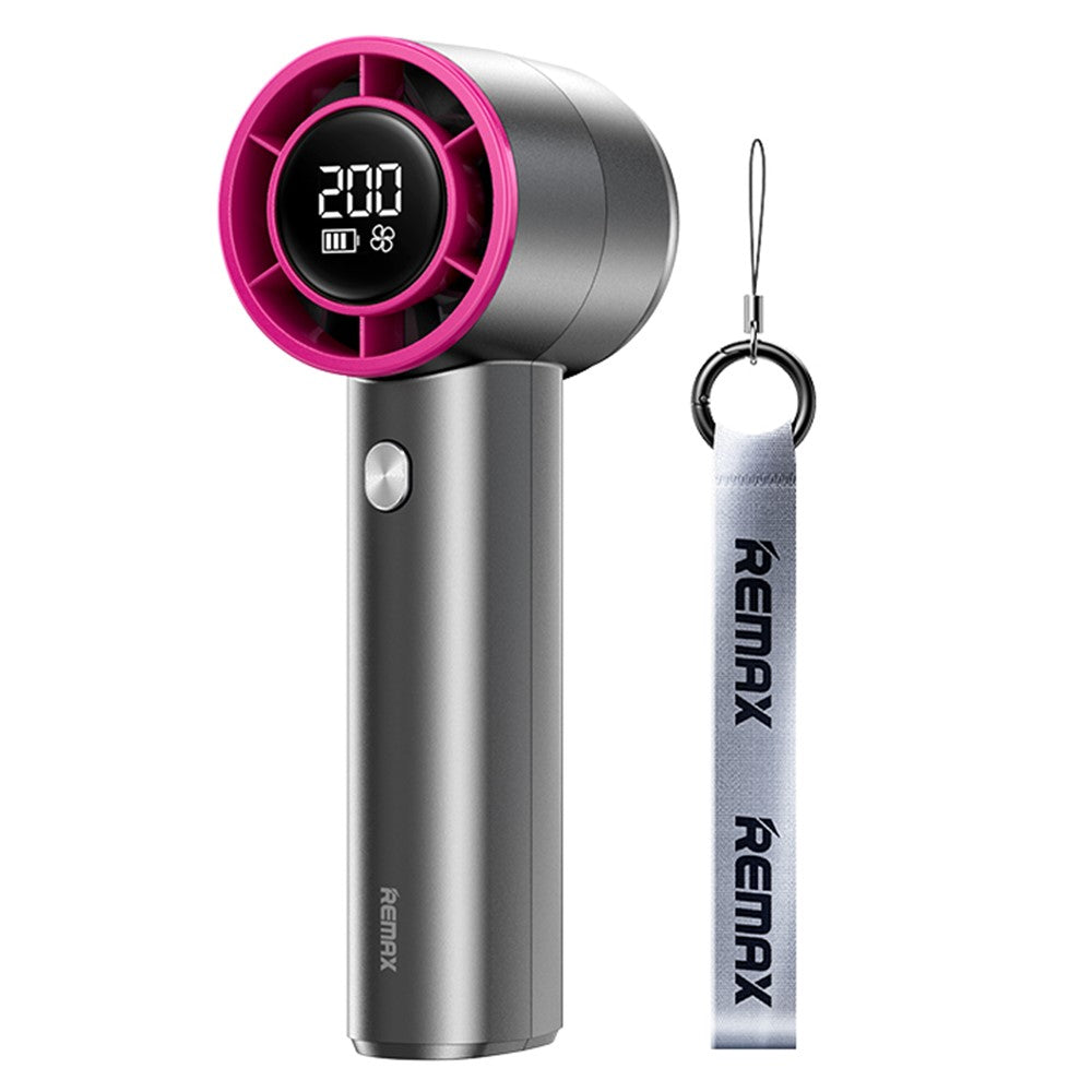 REMAX RS-SF11 Turbo Handheld Fan – 3600mAh, Digital Display