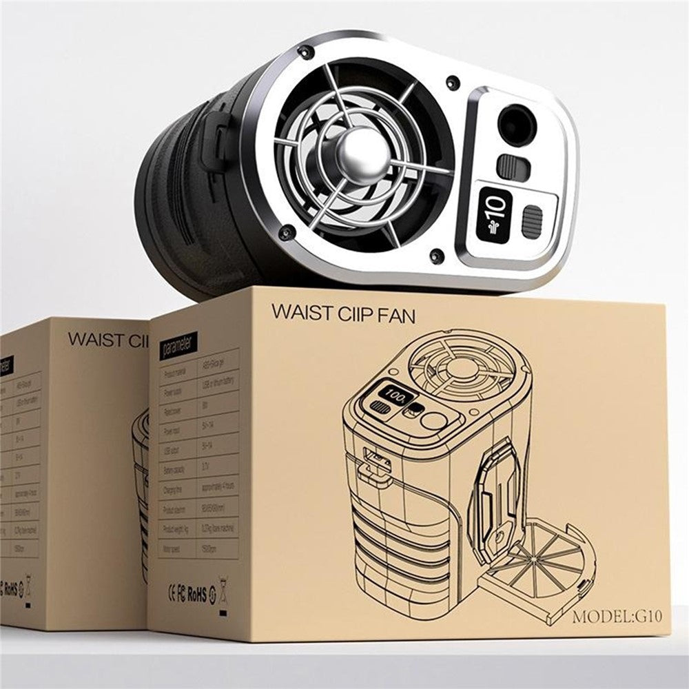 G10 Portable Waist Fan with Power Bank & LED Light – image 11