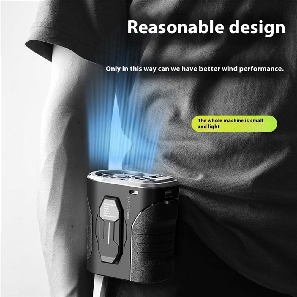 G10 Portable Waist Fan with Power Bank & LED Light – image 3
