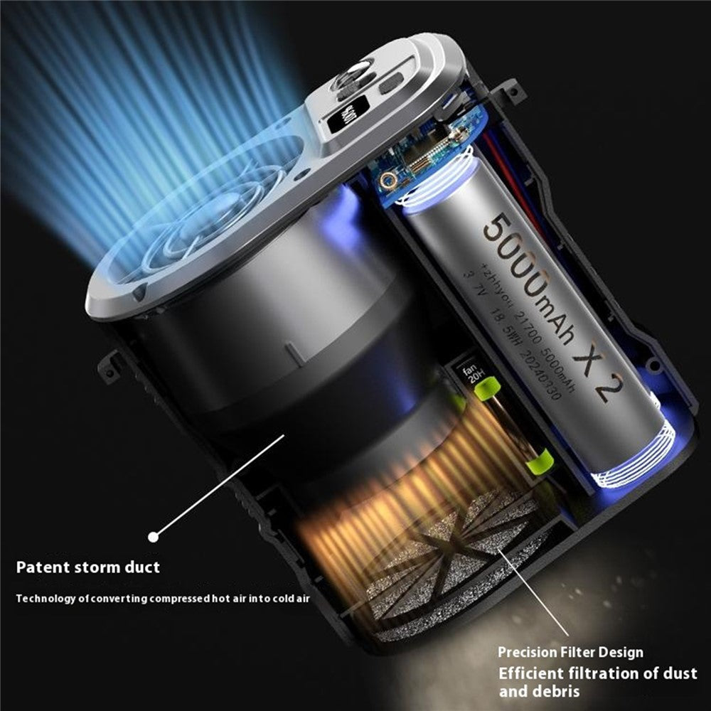 G10 Portable Waist Fan with Power Bank & LED Light – image 4