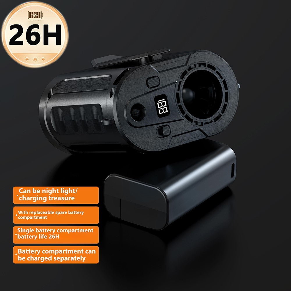 G20 Portable Waist Fan with LED Flashlight & Power Bank – image 3