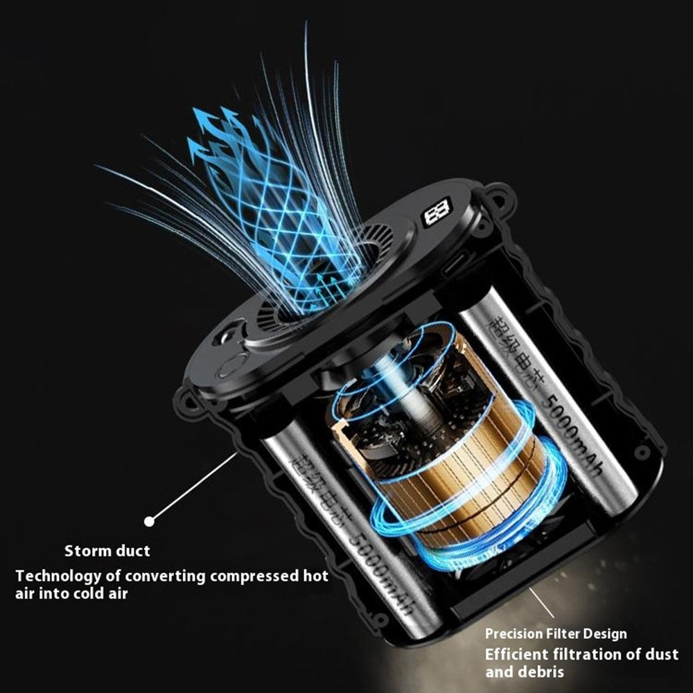 G20 Portable Waist Fan with LED Flashlight & Power Bank – image 5