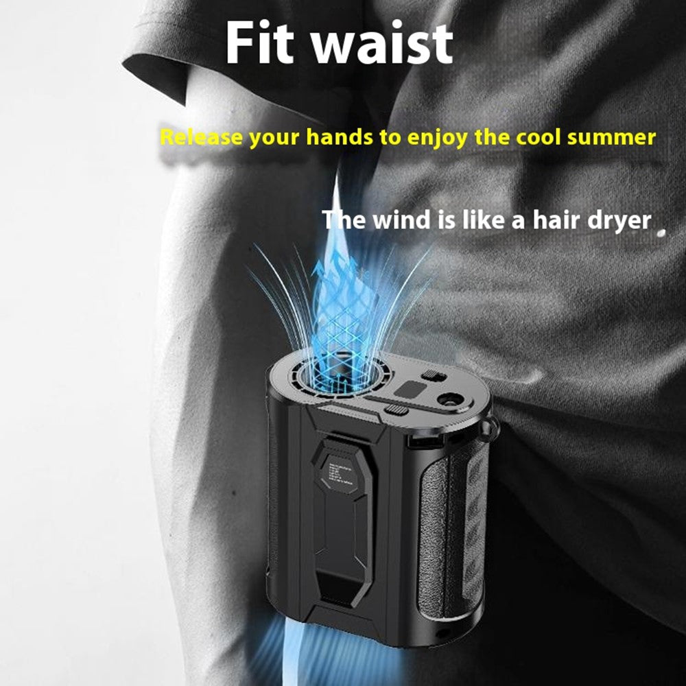 G20 Portable Waist Fan with LED Flashlight & Power Bank – image 7