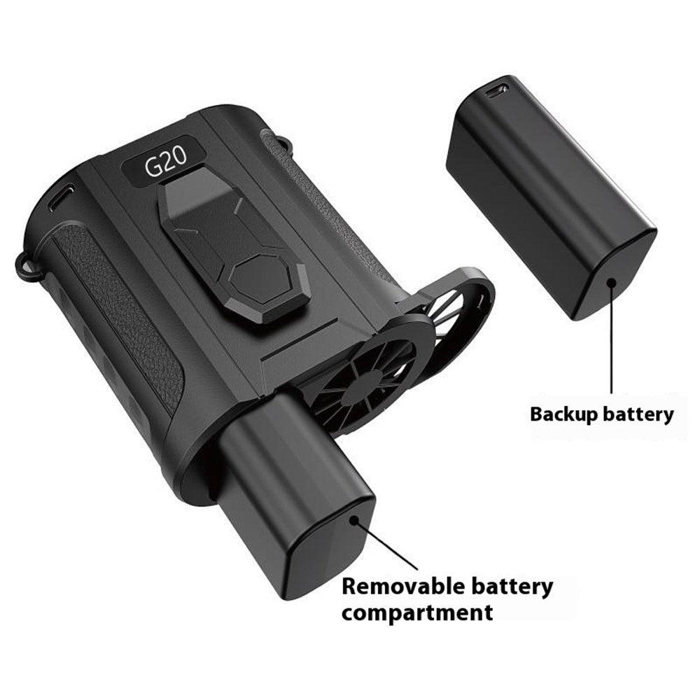 G20 Portable Waist Fan with LED Flashlight & Power Bank – image 8