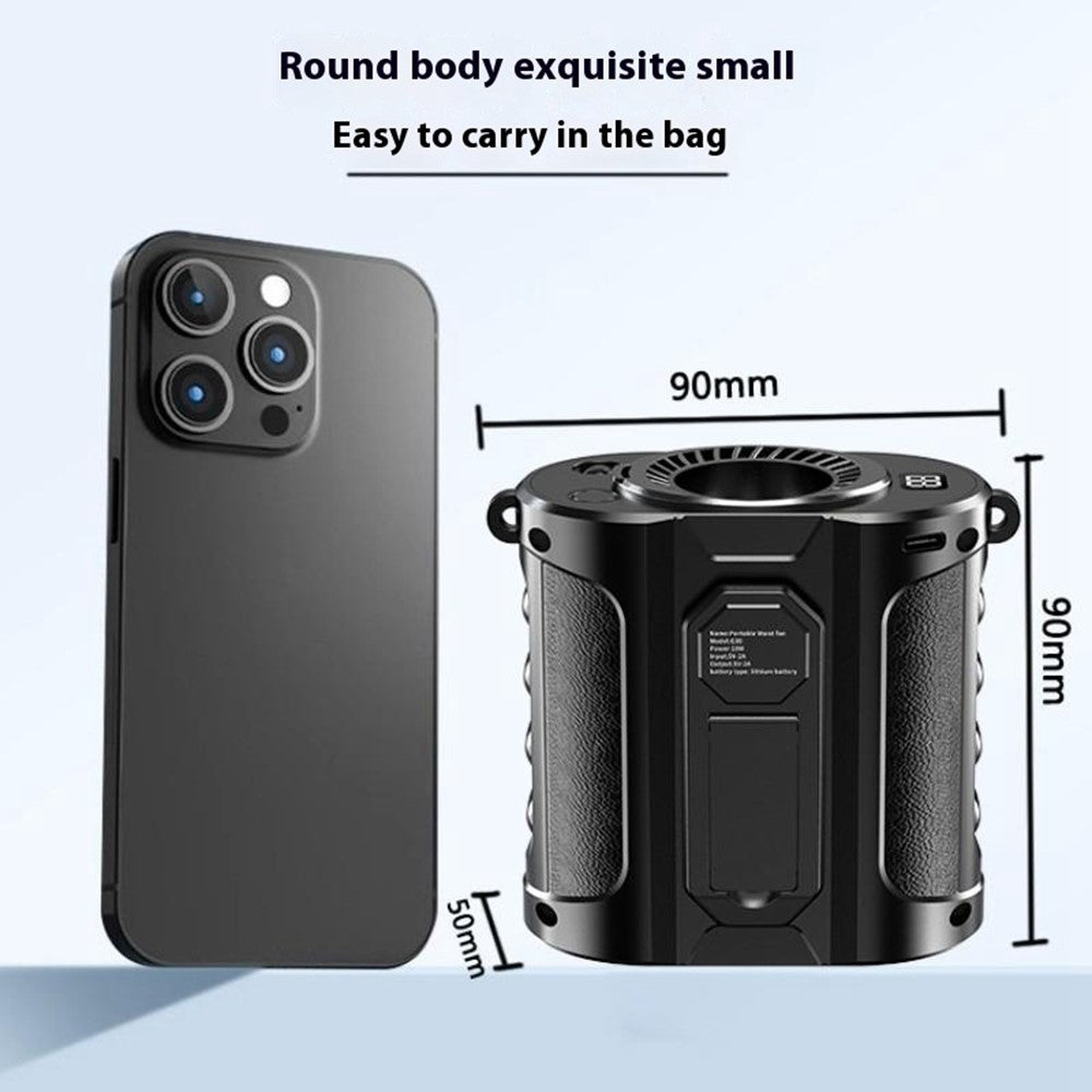 G30 Portable Waist Fan with Stand & LED Flashlight – image 10