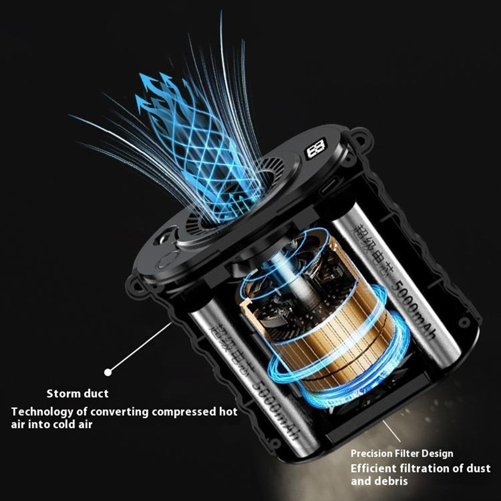 G30 Portable Waist Fan with Stand & LED Flashlight – image 4