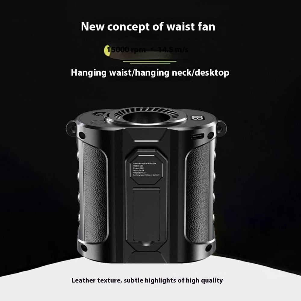 G30 Portable Waist Fan with Stand & LED Flashlight – image 5